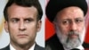 Kombinasi foto yang dibuat pada 9 Agustus 2021 ini menampilkan Presiden Prancis Emmanuel Macron (kiri) dan Presiden Iran Ebrahim Raisi dalam kesempatan terpisah. (Foto: AFP/Various sources/Stephane de Sakutin dan Atta Kenare)