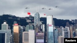 2022年7月1日為香港主權移交中國屆滿25週年，香港舉行紀念慶祝活動。（資料圖片）