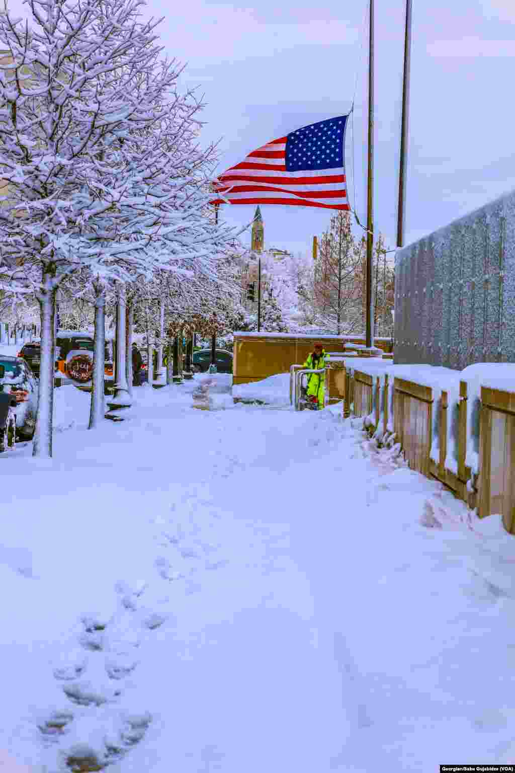 Snow in Washington D.C. - Jan 3.2022