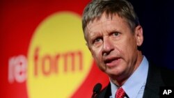  Gary Johnson, dan takarar shugaban kasa a karkashin jam'iyyar Libertarian