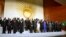Heads of the African States pose for a group picture in Addis Ababa, Ethiopia, Jan, 27, 2013, during the African Union Conference. 