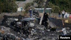 Mesto pada malezijskog aviona na letu MH-17, u blizini mesta Hrabove u Donjeckoj oblasti