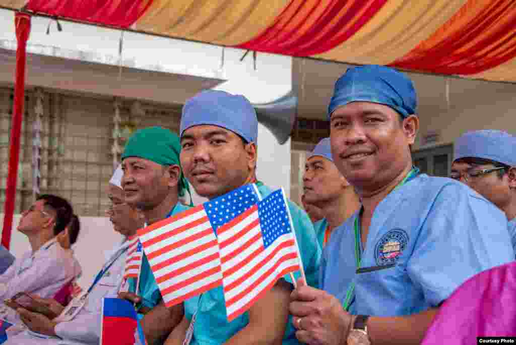 The U.S. Embassy in Cambodia highlights public health with its U.S.-sponsored program to fight against diseases for children and families in Cambodia, May 2020. (Photo courtesy of U.S. Embassy in Cambodia) 