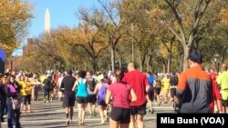 资料照：2014年在华盛顿举行的海军陆战队马拉松赛。