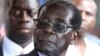 Zimbabwe President Robert Mugabe addresses supporters outside ZANU-PF headquarters, Harare, Oct. 30, 2014.