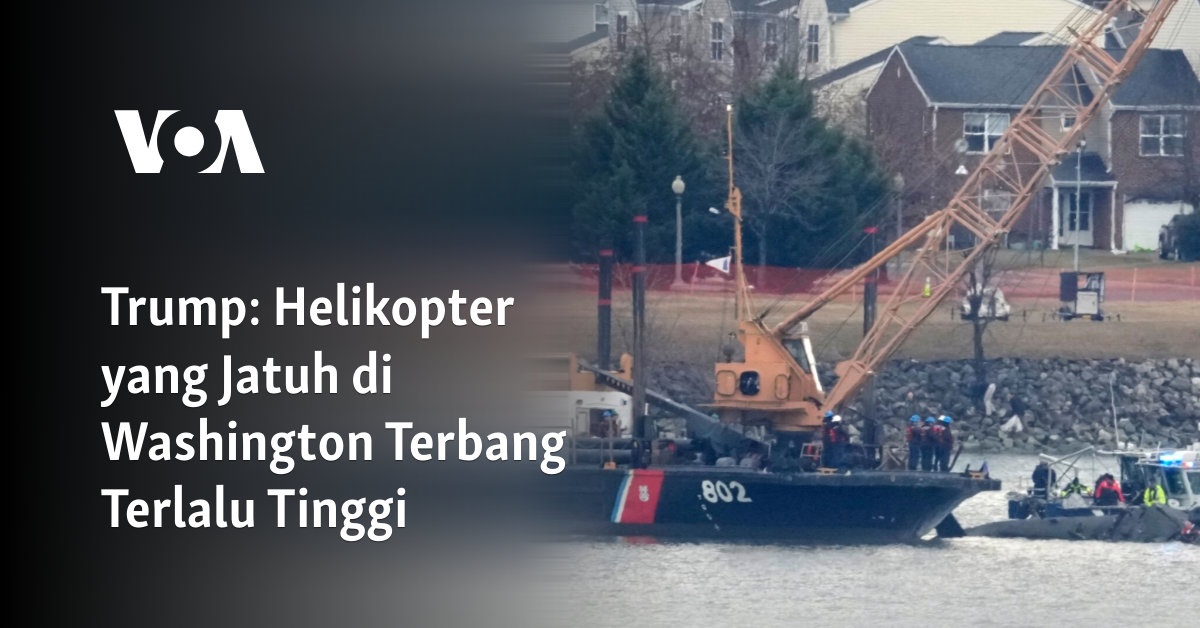 Helikopter yang Jatuh di Washington Terbang Terlalu Tinggi