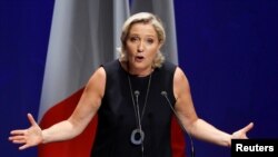 Liderka Nacionalnog Fronta Marin Le Pen.