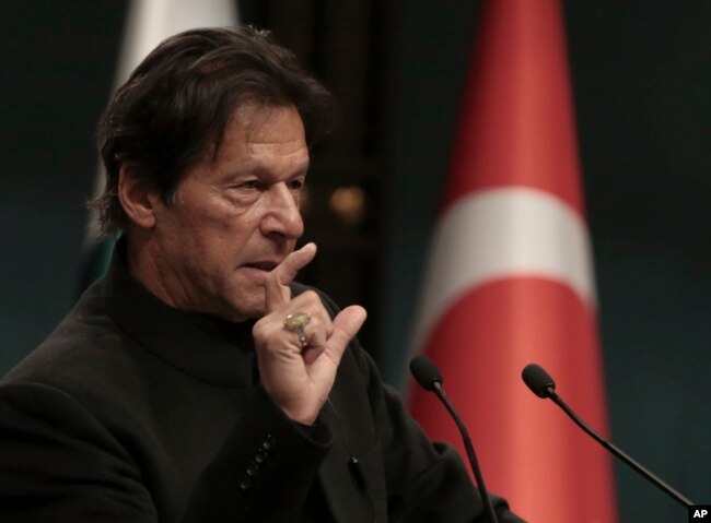FILE - Pakistan's Prime Minister Imran Khan.