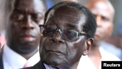 Zimbabwe President Robert Mugabe said Wednesday African nations should not export raw materials to developed nations.