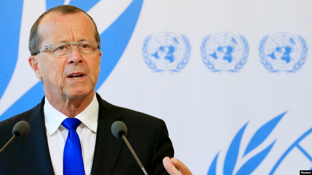 Martin Kobler, Utusan PBB di Libya, berbicara di Jenewa. (Foto: Dok)