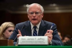 James Jeffrey, State Department special representative for Syria engagement and special envoy to the Global Coalition to Defeat ISIS, testifies on Capitol Hill in Washington, Oct. 23, 2019.