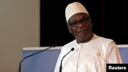 Le président malien Ibrahim Boubacar Keita à Bamako, Mali, le 2 juillet 2017. 