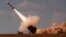 A Patriot missile is seen as it is launched. 