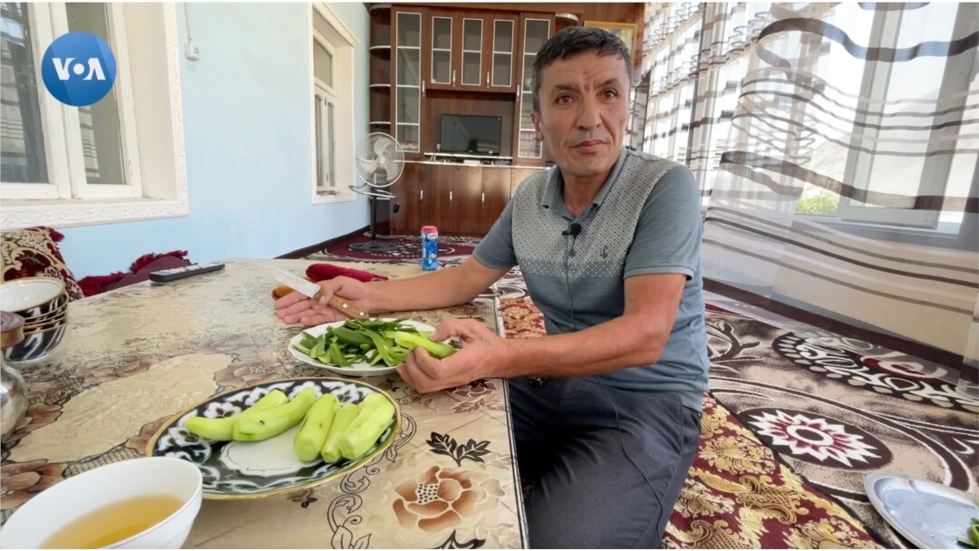 Numonjon Eraliyev, greenhouse manager in Sokh, Ferghana region, Uzbekistan, talks to VOA in June 2021.