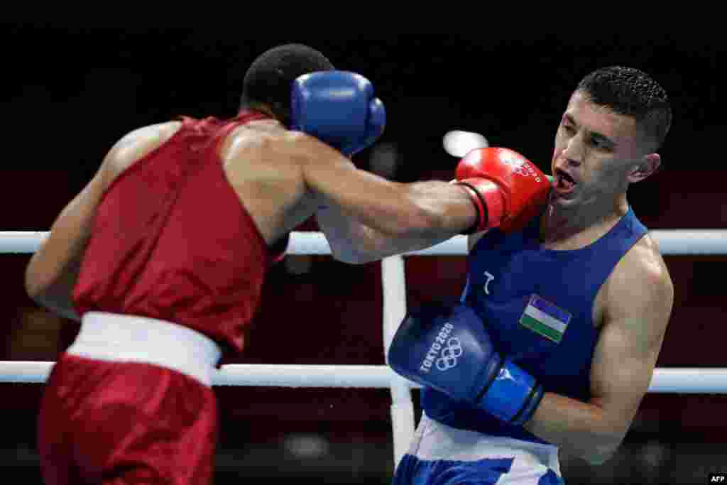 O'zbekistonlik bokschi&nbsp;Bobo-Usmon Baturov jangda. Tokio.