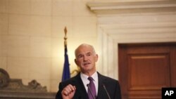 Le Premier ministre grec George Papandreou