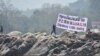 Activists protest against a Beijing-backed project to dredge and blow open a stretch of the Mekong River in northern Thailand in January 2017. (International Rivers)