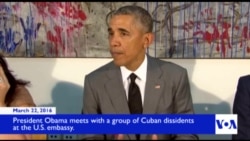 Obama Meets With Dissidents at US Embassy in Havana