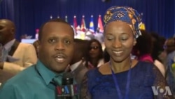 Sunday Shomari azungumza na Mshiriki wa Mkutano wa YALI Fransisca Said Masika kutoka Tanzania