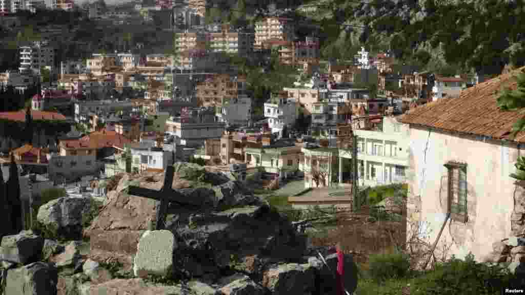 A general view shows the Armenian Christian town of Kasab after rebel fighters seized it, March 24, 2014.