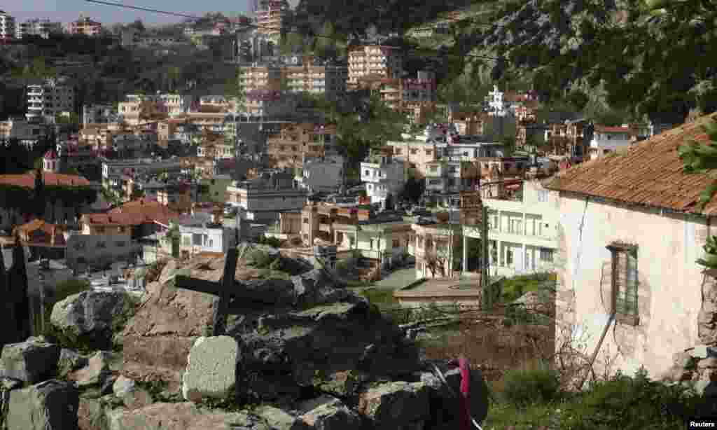 A general view shows the Armenian Christian town of Kasab after rebel fighters seized it, March 24, 2014.