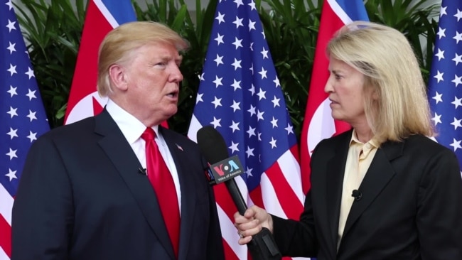 Trump Tells VOA he 'Mentioned' Human Rights During Summit