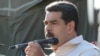 Venezuela's President Nicolas Maduro speaks while he attends a military exercise in Charallave, Venezuela, Feb. 10, 2019. 