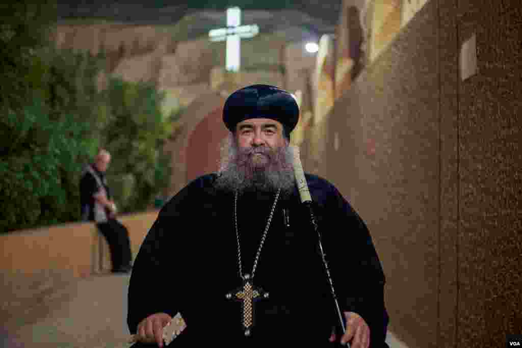 Bishop Uannas, the head of Virgin Mary Monastery in Assiut says, &quot;The holy family came here to take a boat…they stayed here in that cave, because of the Nile floods. People come here because the place is full of blessings.&quot; Sunday, August 18, 2019.