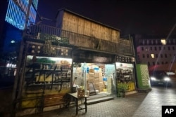 "Fatty Wang's Bookstore" with the words "temporarily closed" spray painted connected  the solid  partition  is seen successful  Ningbo, successful  eastbound   China's Zhejiang province, Oct. 9, 2024.