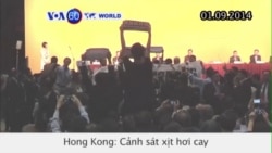 Người biểu tình Hồng Kông phản đối viên chức cấp cao của TQ (VOA60)