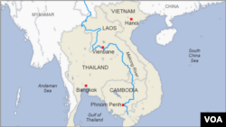 ផែនទីនៃទន្លេមេគង្គ