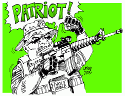 Brazilian cartoonist Carlos Latuff's take on the Oregon standoff.