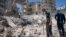 Les décombres d'un bâtiment détruit lors d'une frappe aérienne israélienne sur la ville de Gaza le 27 mai 2021.