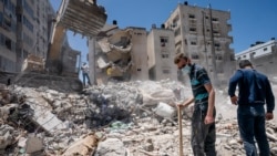 غزہ میں تباہی کا ایک منظر