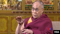 The Dalai Lama during an interview in India, aired Dec. 10, 2014.