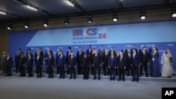 Lãnh đạo các nước tham dự thượng đỉnh BRICS tại Kazan, Nga, ngày 24/10/2024.