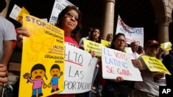 Immigration Rights demonstration in Sacramento, Calif., Tuesday, Oct. 8, 2013.