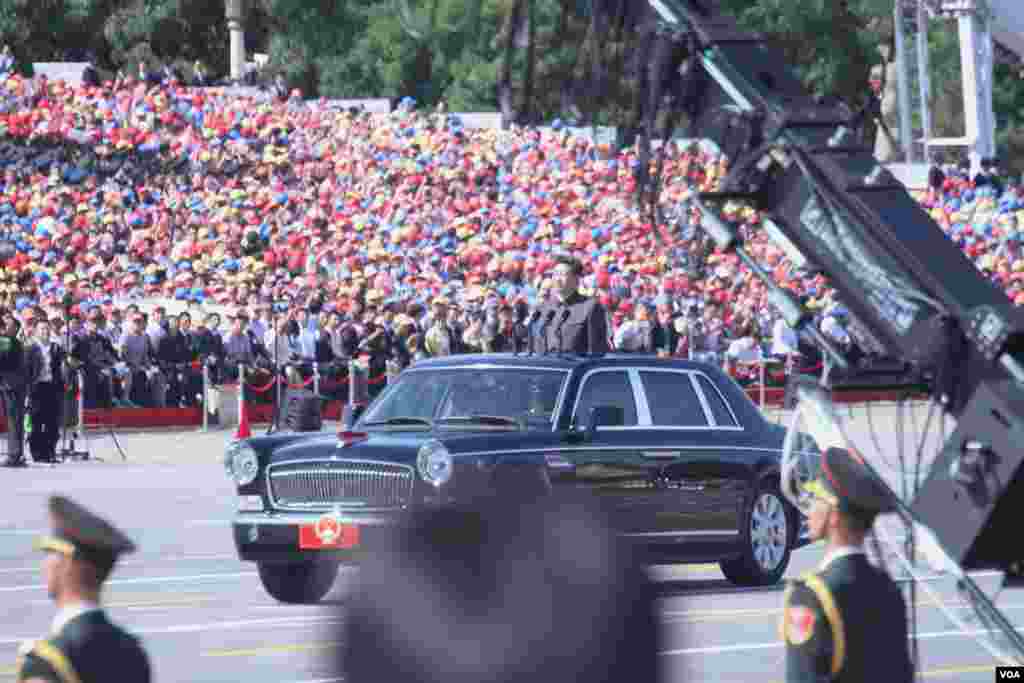 9月3日，北京举行盛大抗战阅兵（美国之音东方拍摄）