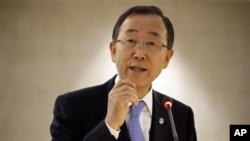 Sekjen PBB Ban Ki-moon mengkhawatirkan dampak kekerasan sektarian di Suriah akan meluas ke negara-negara tetangganya. (AP/Anja Niedringhaus)