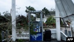 Storm damage is seen after Hurricane Michael in Panama City, Fla., Oct. 10, 2018. Michael slammed into the Florida coast as the most powerful storm to hit the southern U.S. state in more than a century as officials warned it could wreak "unimaginable deva
