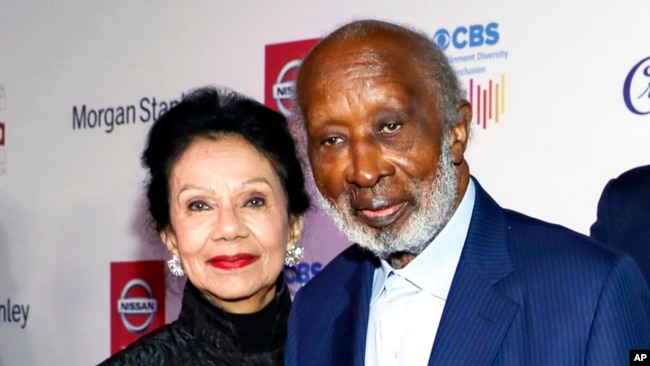 FILE - Jacqueline and Clarence Avant appear at the 11th Annual AAFCA Awards in Los Angeles on Jan. 22, 2020. Jacqueline Avant was fatally shot early Dec. 1, 2021, in Beverly Hills, Calif.