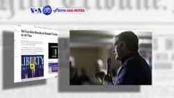 VOA60 Elections- Ted Cruz takes aim directly at Donald Trump for first time in the campaign