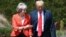 Shugaban Amurka Donald Trump da Firaministar Burtaniya Theresa May 