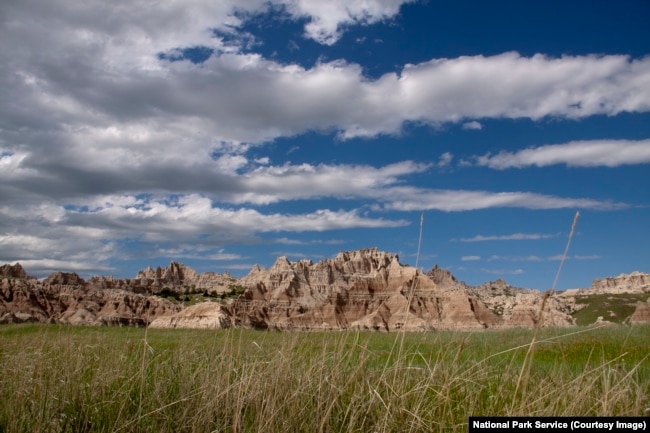 The big sky at Badlands National Park