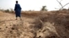 Un éleveur s'éloigne d'une carcasse d'une de ses vaches mortes de faim, dans la périphérie du village de Dikka, dans la région de Matam au nord-est du Sénégal, le 1er mai 2012.