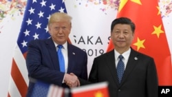 Rais wa Marekani Donald Trump na Rais wa China Xi Jinping.