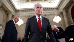 Thượng nghị sĩ Jeff Sessions ở Điện Capitol ngày 10/1/2017.