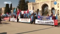 Kırım Tatarları Rusya'yı Protesto Etti