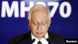 Najib Tun Razak, Primer Ministro de Malasia, dijo que el gobierno está comprometido a hacer todo lo posible para saber qué pasó.