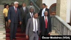 Les dirigeants des partis d'opposition de Sao Tomé et Principe.